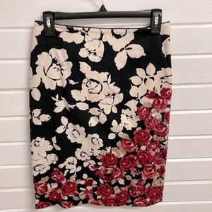 WHBM floral skirt